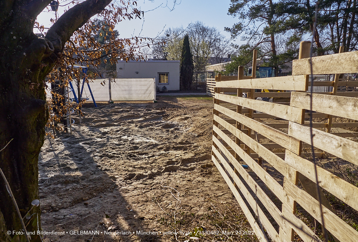 21.03.2022 - Baustelle am Haus für Kinder in Neuperlach